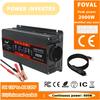 2600/2000/1500 Watt (Peak) 12V To 230V 1000/800/500 Watt Rated Vehicle Power European/Universal Inverter for Camping, Home Off-Grid Solar Systems