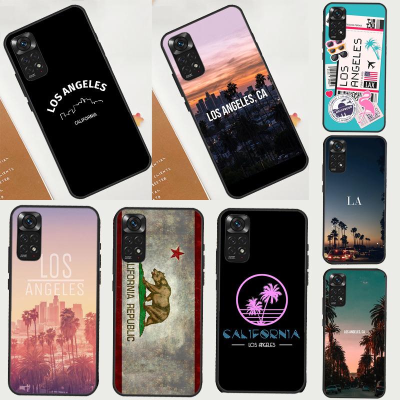 Los Angeles California Phone Case For Xiaomi Redmi Note 12 8 9 10 11 Pro 8T 9S 10S 11S 12S 10A 9C 10C 12C Cover