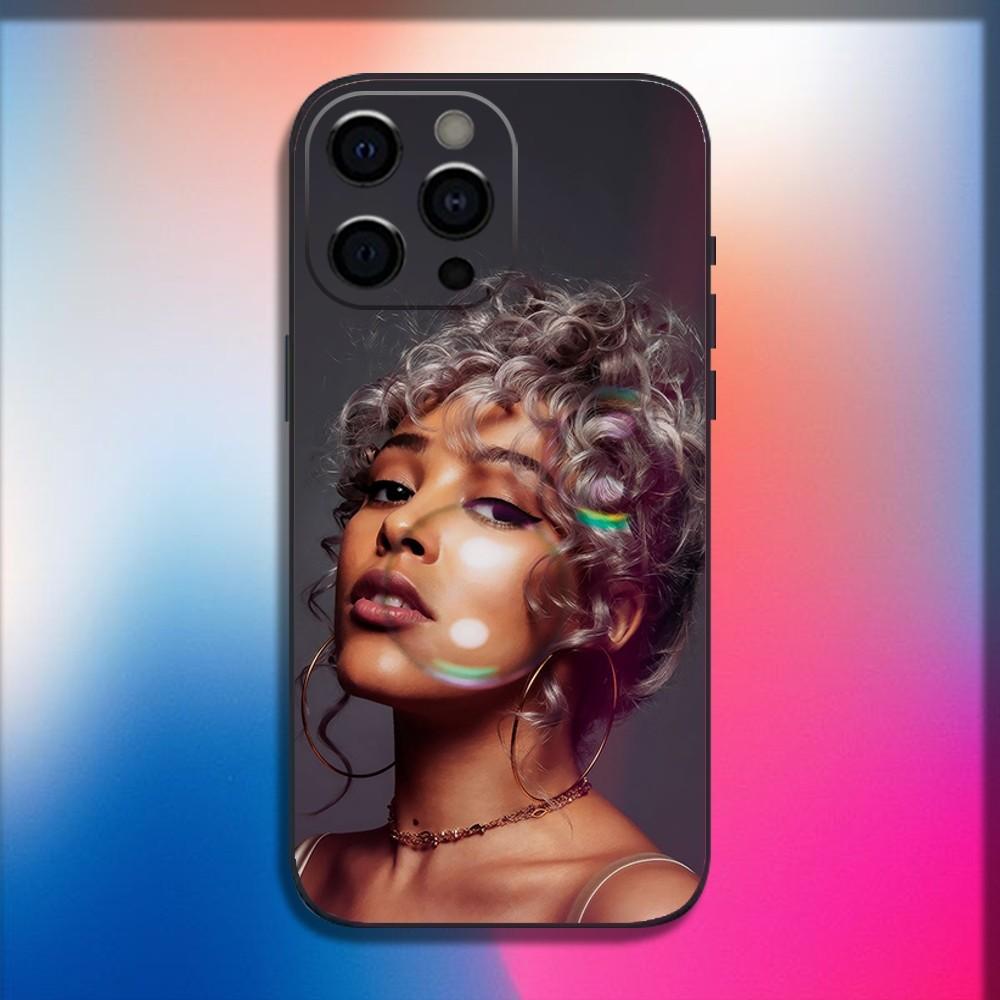 Singer D-Doja Cat Phone Case For iPhone 16,15,14,13,12,11,Pro,X,XS,Max,XR,Plus,Mini Soft Black Cover