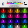 Modern and Elegant Crystal Light for Table and Bedroom, with Touch Control and Adjustable Rose Light, Diamond Projection Included