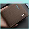 New Korean Style Pu Men's Wallet Horizontal Section Wallet Men's Leather Clip