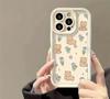 Cute bear applies to iphone16pro mobile phone case Apple 15 girl 14 days and South Korea 13promax new 12x