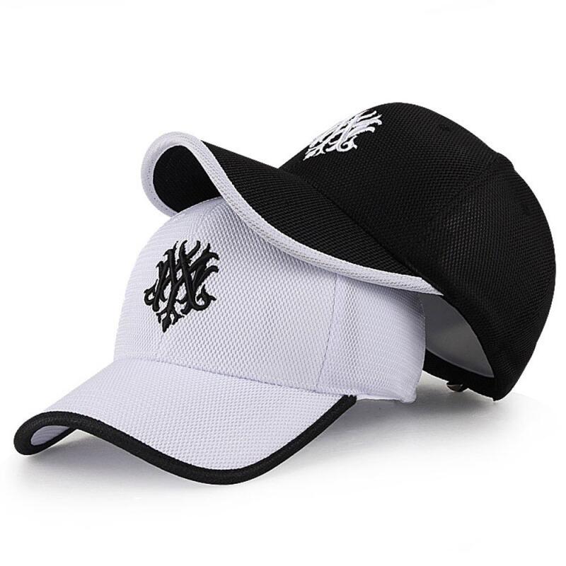 Oversized mesh sporty ball cap baseball cap white