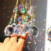 Rainbow Crystal Angel Chakra Sun Catchers Car Charm Pendant Vegg Vindu Dør Vindklokker Hengende Ornamenter Rom Home Decor