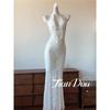 Greek Goddess Vacation Dreamy High-end Lace Fishtail Long Dress Swimsuit Bikini Beach Island