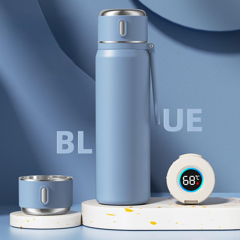 550ML Stainless Steel Vacuum Flasks Temperature Display Straight Cup Outdoor Travel Insulated Thermos Portable Hot Water Bottle