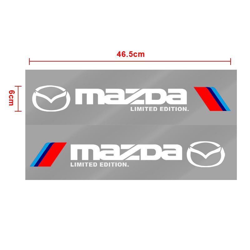 2pcs Car 3D Stickers Auto Side Body Sports Sticker Decals Car Accessories For Mazda 3 5 6 323 626 CX-3 CX-4 CX-5 CX-7 CX-9 Axela 6 RX8 7 MX3