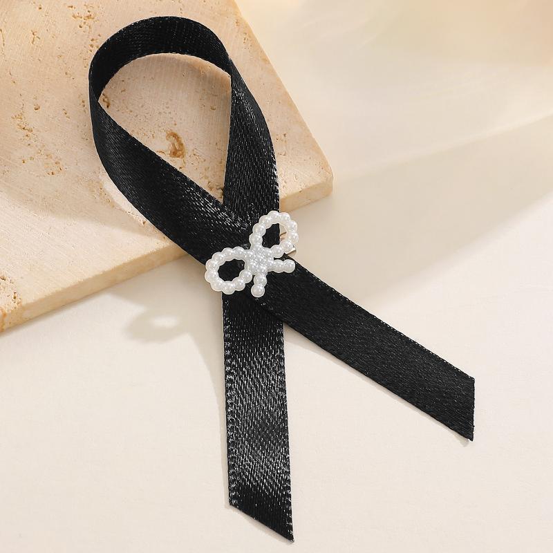 3Pcs Black Memorial Funeral Ribbon With Bow Camellia Pins Brooch Gifts For Funeral Party Armband Mourning Event Remembrance