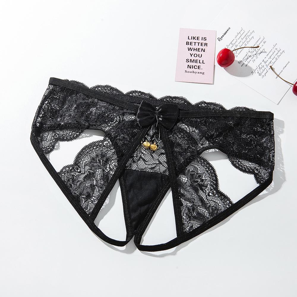 Passionate Lace Crotchless Mesh Panties