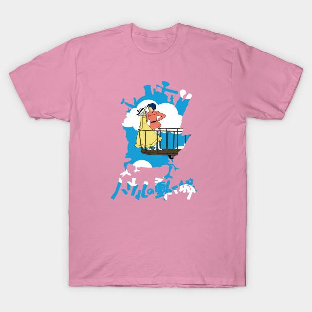 T Shirt Women My Moving Castle Harajuku Print Kawaii Tshirt Summer Short Sleeve Female T-Shirt Top Tee