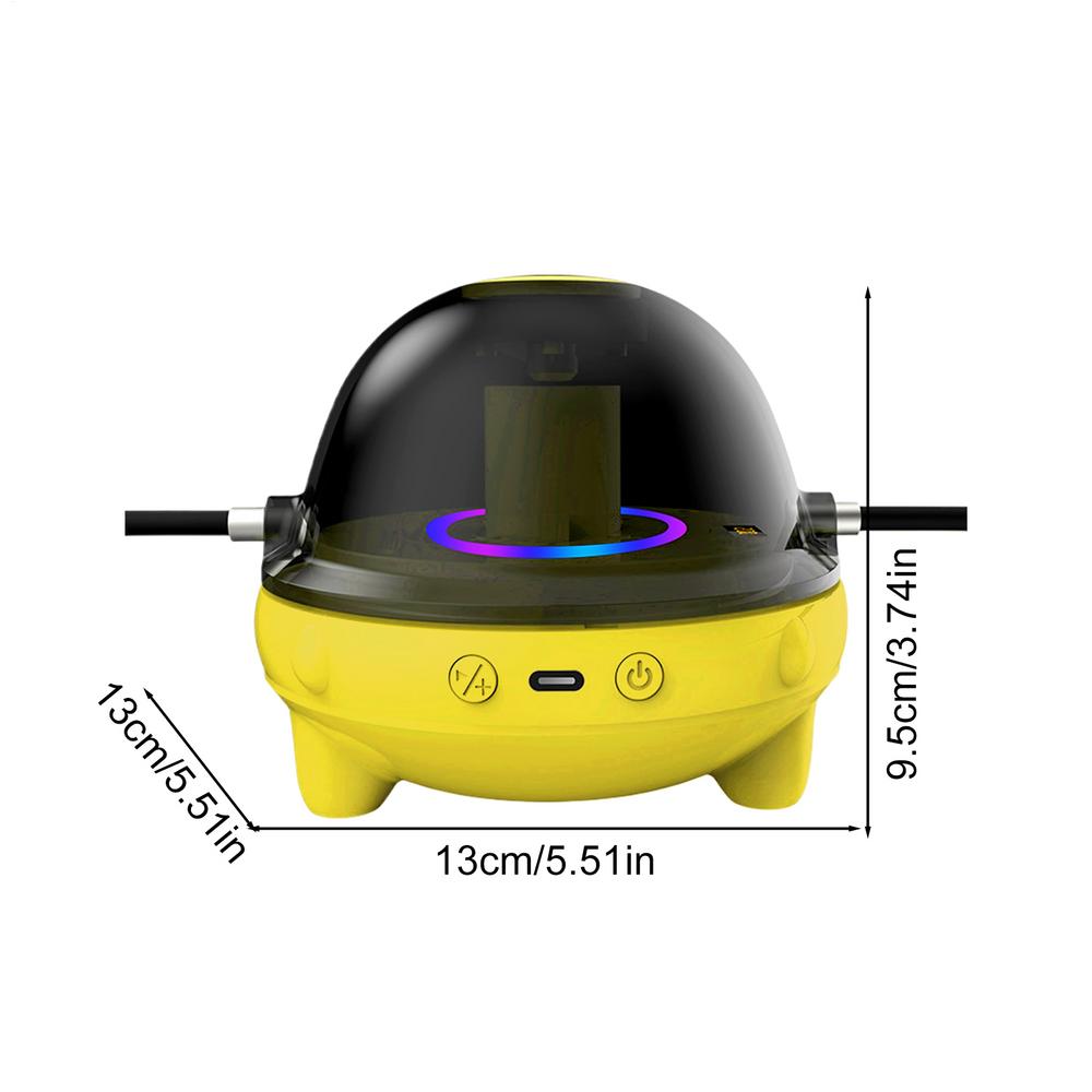 Электрическая скакалка с музыкой и счетчиком для фитнеса, 10 регулируемых скоростей, большой экран, машина для скакалки для дома