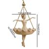 Whimsical Fairy Flower Pot Resin Girl Hanging Plant Basket Flower Container  Cafe Decorations