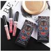 Halloween Lipstick Set 4 Colors Smakup Non-fading Lip Gloss Lip Makeup Matte Lipstick Shiny Lipstick Sparkling Black Lipstick Purple Lipstick
