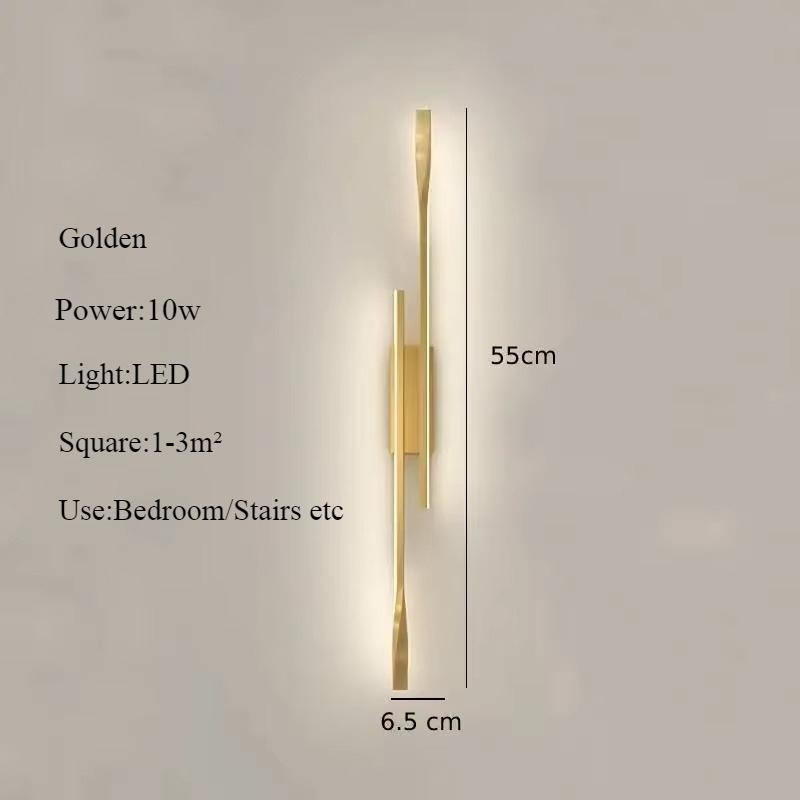 מנורת קיר LED יוקרתית גוף תאורה פנימי תאורת חדר שינה ליד המיטה מסדרון סלון קישוט בית מודרני גופי קיר