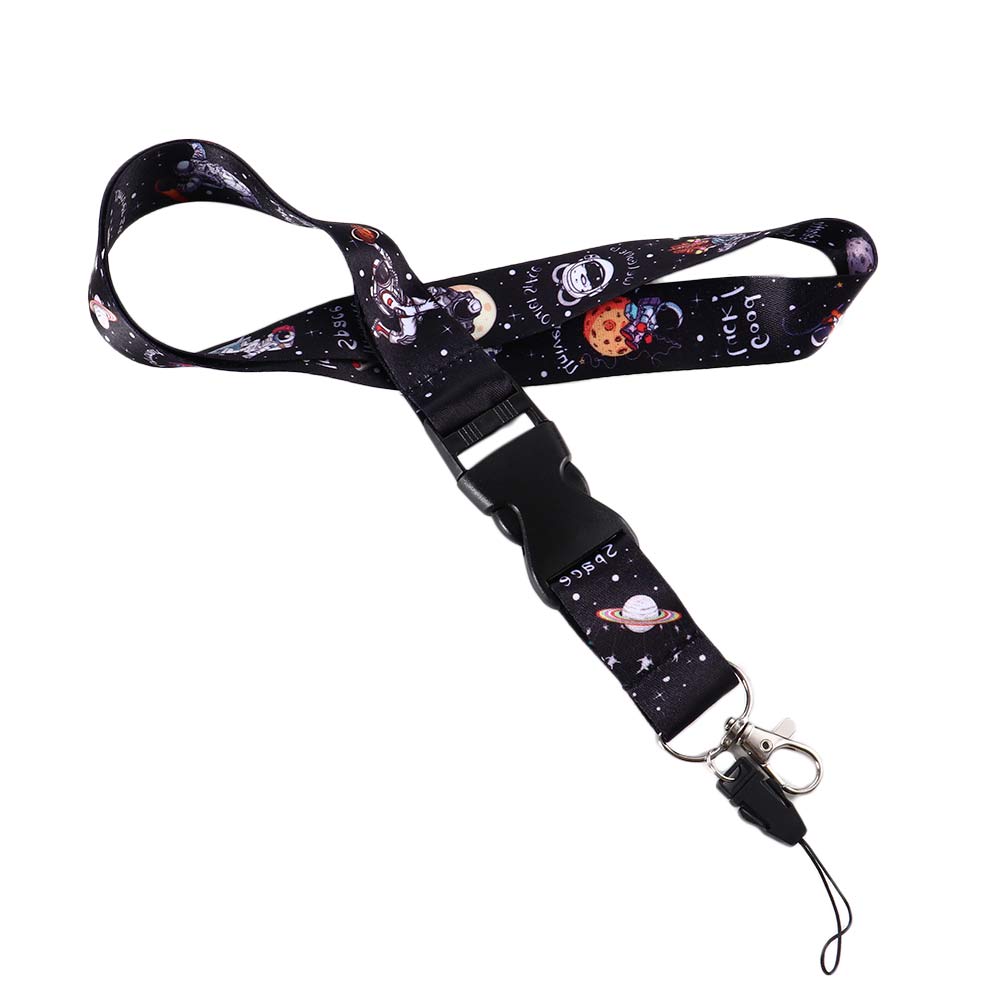 Ring Holder Stars Pattern Hang Ropes Mobile Phone Strap Astronauts Lanyard Outer Space Neck Straps