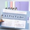 Multifunctional Strap Design A3 File Folder Multifunction Clipboard Writing Pad School Office