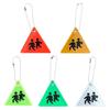 Reflector Keyring Triangle Sidewalk Tags Pendant Waterproof Schoolbag Keychain
