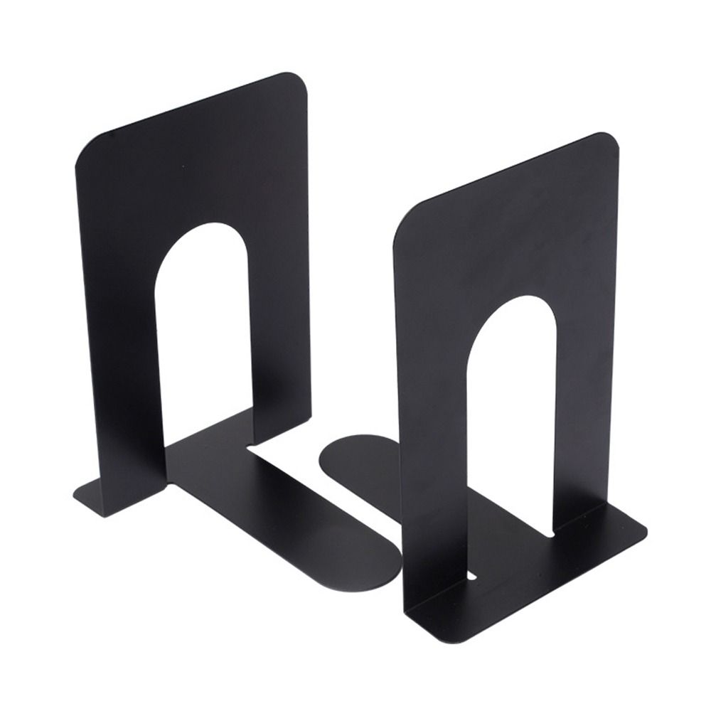 1/2PCS Metal Book Stand L-Shaped Desk Bookshelf Book High Quality Book Stoppers Supports  Office