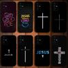 Vers Die Christliche Bibel Jesus Handyhülle Für Samsung S24,S21,S22,S23,S30,Ultra,S20,Plus,Fe,Lite,Note,10,9,5G Schwarze Weiche Hülle