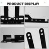Wheel Leveling Aligner Heavy Duty Car Wheel Alignment Tool Plates Adjustable Automotive Toe Plates Wheel Balancing Tool Black