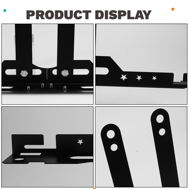 Wheel Leveling Aligner Heavy Duty Car Wheel Alignment Tool Plates Adjustable Automotive Toe Plates Wheel Balancing Tool Black