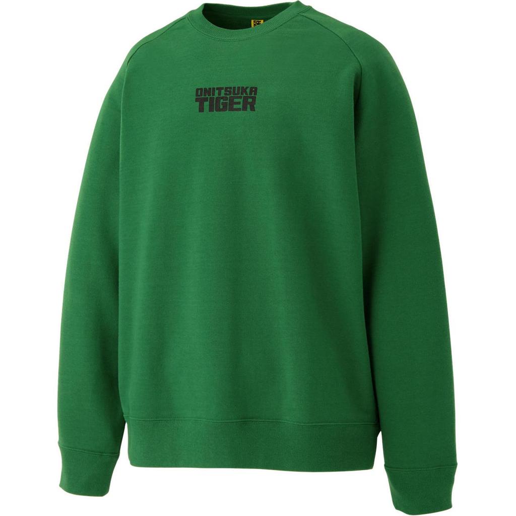 Onitsuka Tiger Crew Neck Sweatshirt Unisex Sweatshirts Green 2183B404-300