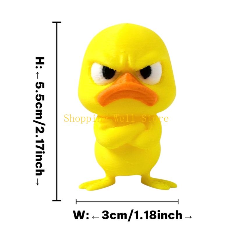 KX4B Easyly Clean Duck Statue Desk Accessory for Home Classroom Decoration Use