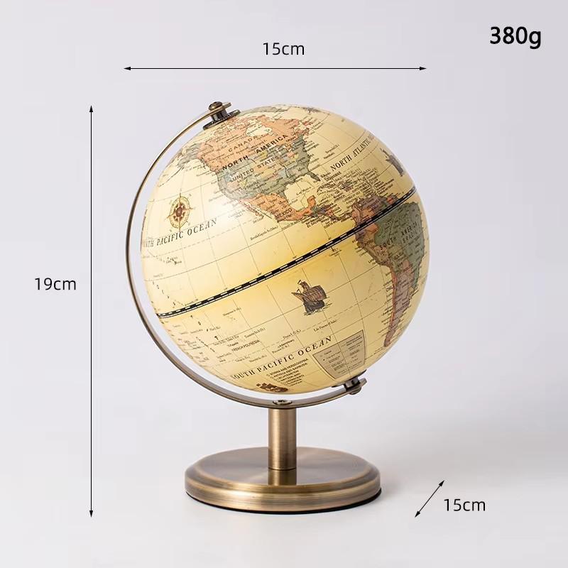 European Globe Desktop Ornament for Office Decor