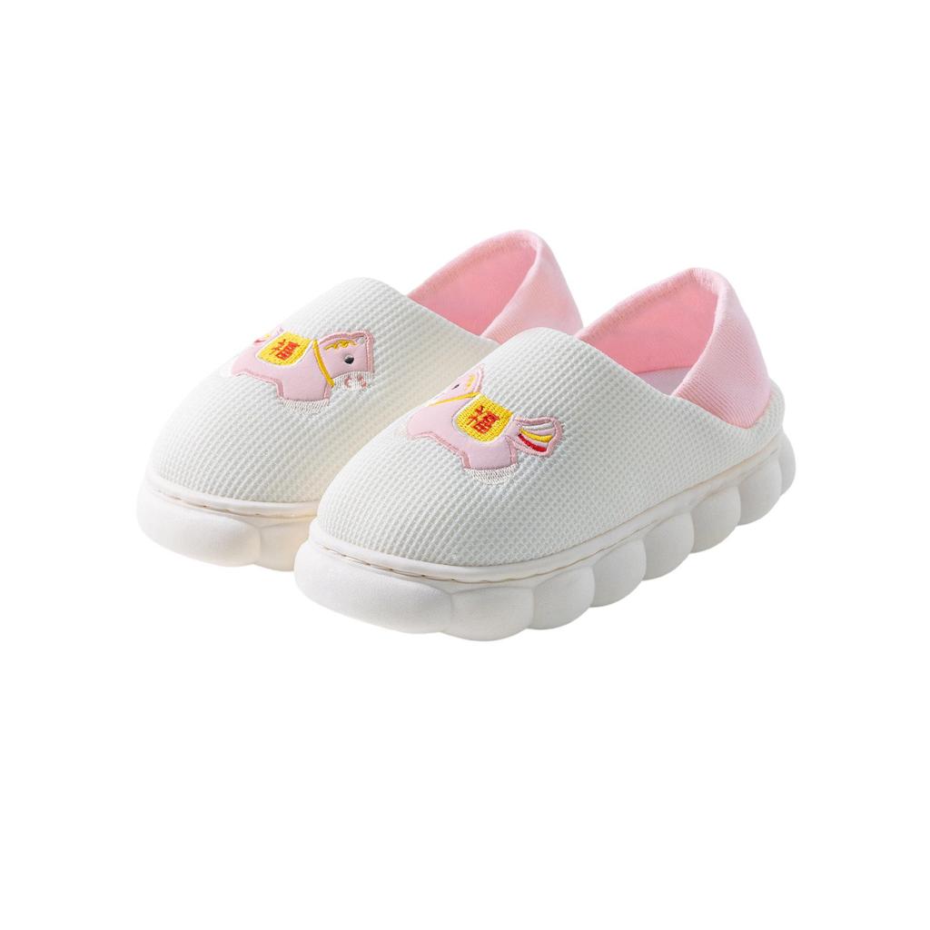 Women's High-Top Cotton Slippers, Winter Non-Slip Indoor/Outdoor, Thick Plush, Full-Wrap, Casual Warm Shoes