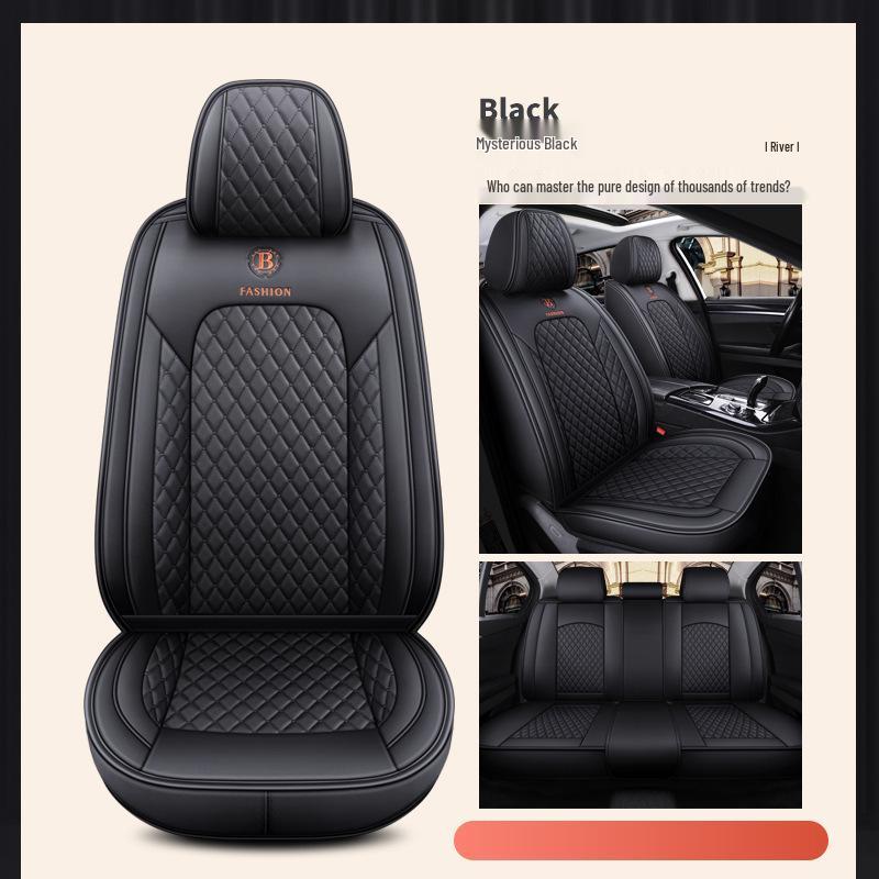 Jetour X70 Plus Cool Edition Bluebird Universal Car Seat Cushion - Full Leather, Diamond Pattern, Four Seasons.