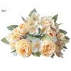 2pcs Silk Artificial Roses Hydrangea Bouquet High Quality Fake Flowers Festival Decoration Pink Kimberley Rose Simulation Flower