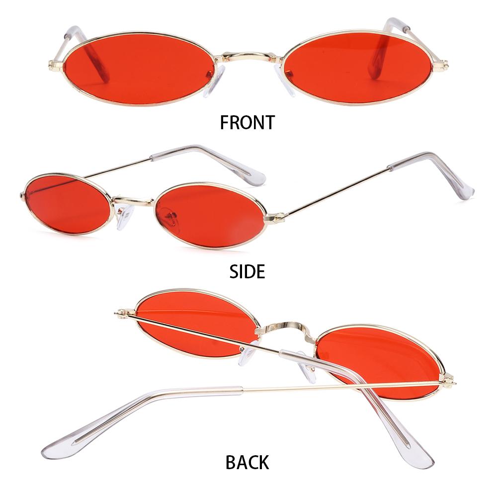 Vintage Retro Small Oval Shape Sunglasses Vintage Shades Sun Glasses for Men Women Eyeglasses Stylish Design Oval Shape Shades