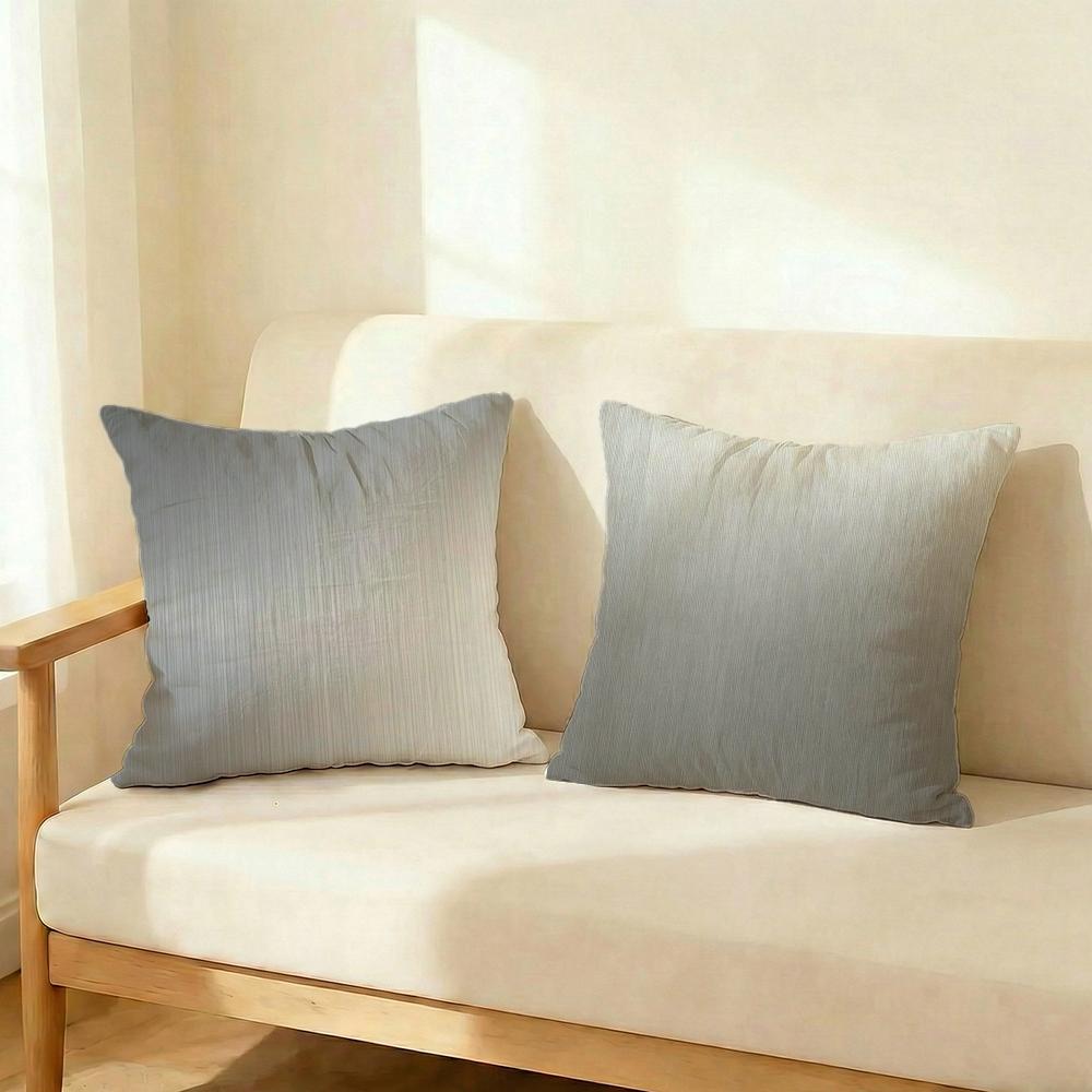 Brushed Texture Cushion Cover Set of 4 Decorative Short Plush Pillow Covers for Sofa, Soft Cushion Case cm