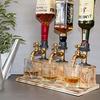 Dispensator de lichior whisky în formă de robinet de lemn Cadouri perfecte cu vin și alcool pentru Tată Soț Decor Rustic pentru Bar de Fermă Casă