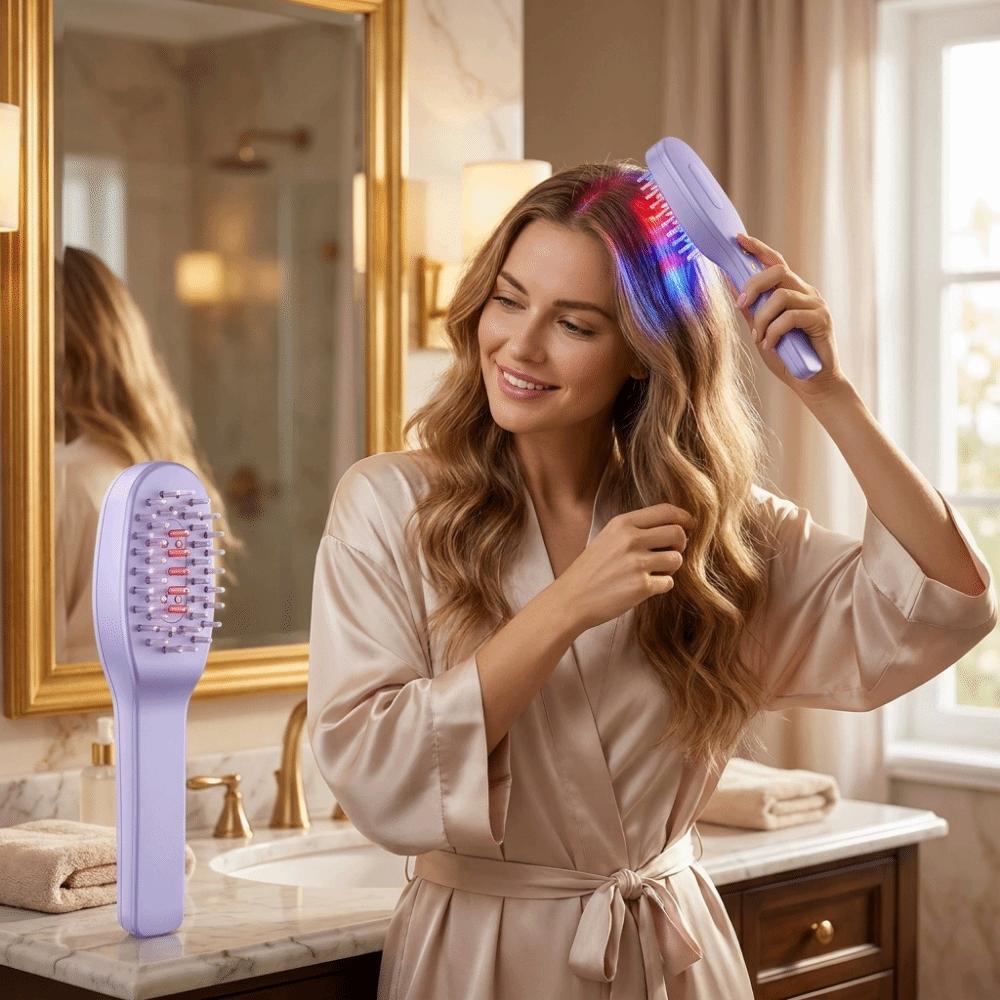 Anti-Static Misting Hair Brush 2-In-1 Scalp Massage Comb Electric Spray Hair Brush Scalp Care