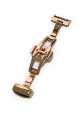 CASSIS PBF Watch Rose with Replacement CARGM016 D-BUCKLE Strap, Mirror, 16mm, Gold, Tool,