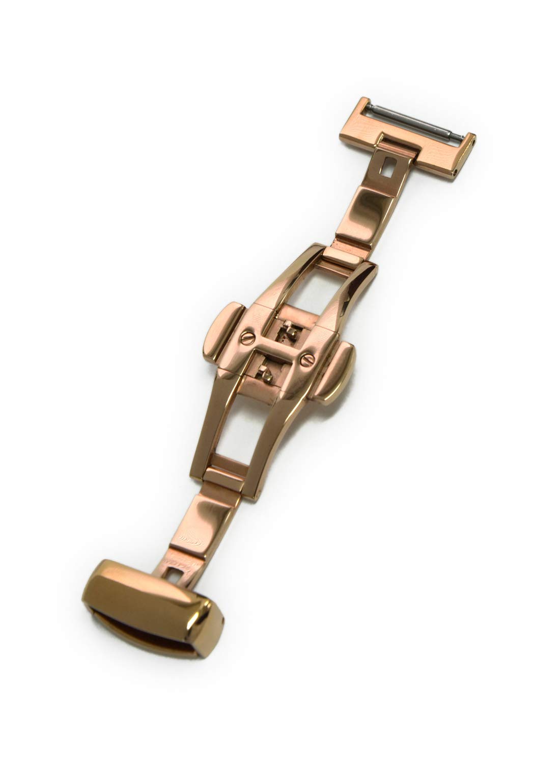 

[CASSIS] Cassis Watch Strap D-Buckle PBF D-BUCKLE Mirror Finish 16mm Rose Gold with Replacement Tool CARGM016
