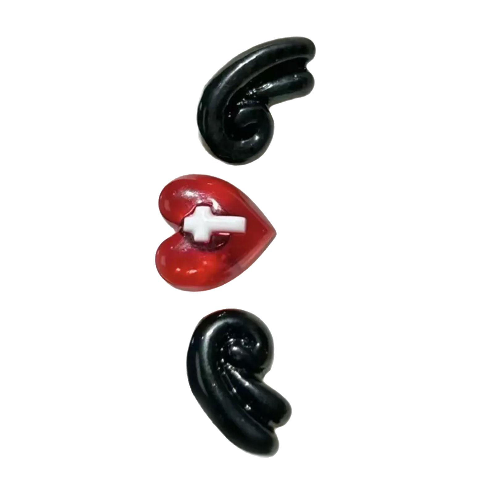 

Панк Рок Серьги-гвоздики для хряща, хеликса, трагуса, кости уха, пирсинг, ювелирные изделия для повседневной носки, аксессуар для тела красный