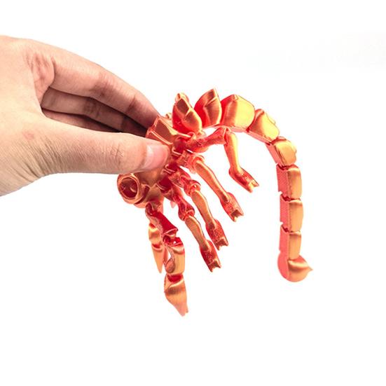 3D Printed Scorpion Figurine Movable Joints Simulation Scorpion Figure Articulated Animal Model Toy Home Office Bookshelf Desktop Decoration Ornament