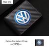 RUN1 For Volkswagen VW Carbon Fiber Car Men's Card Bag Storage With Multiple Cards Polo Jetta Sagitar Magotan Passat B5 B6 B7 CC