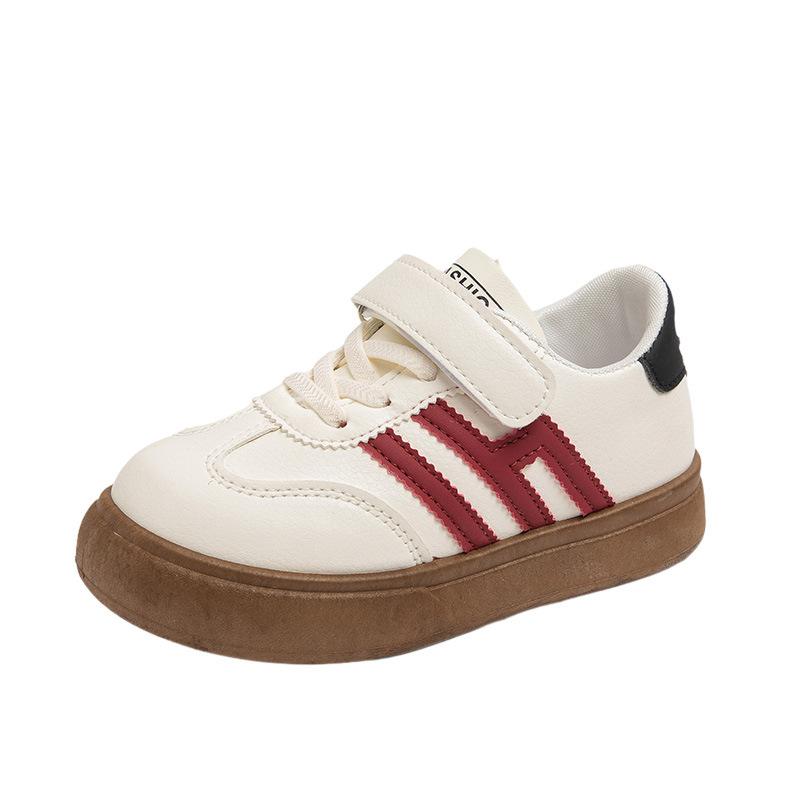 Classmates Girls Spring and Autumn 2025 New Leather Children's Board Shoes Sports Little White Shoes Middle and Older Boys' Virtue Training Shoes