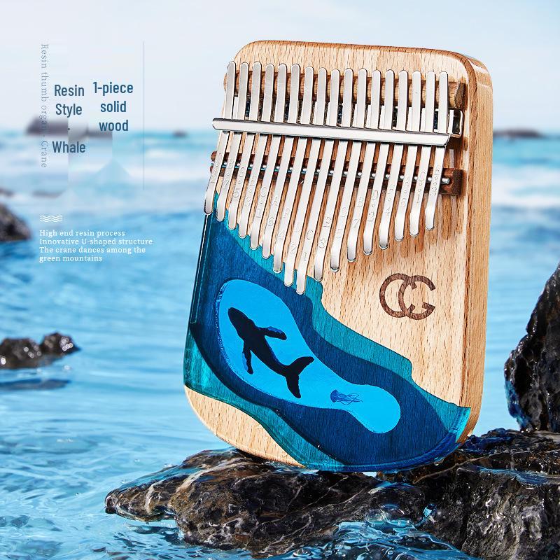 CEGA17 Whale Cartoon Kalimba for Beginners: Easy-to-Learn Thumb Piano Musical Instrument