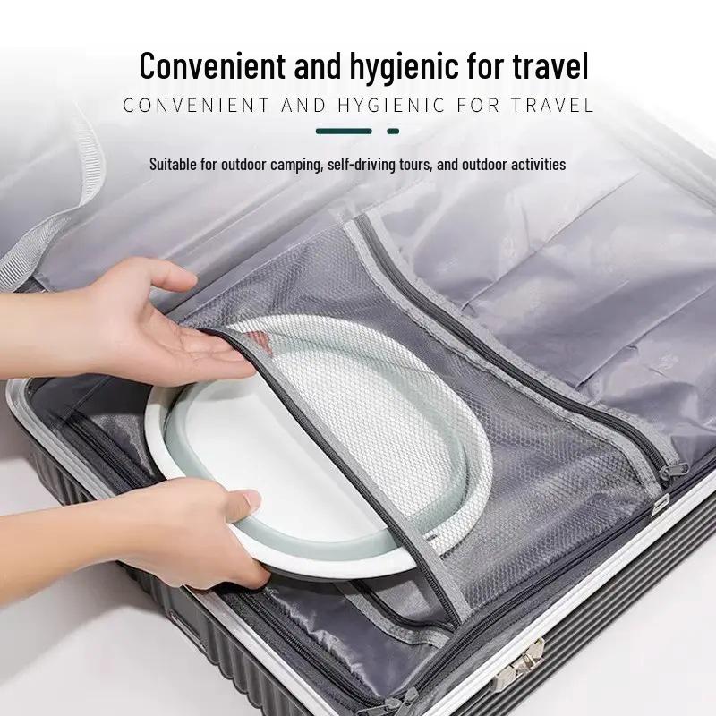 Portable Rectangular Foldable Washbasin for Dorm, Baby, Travel & Household Use