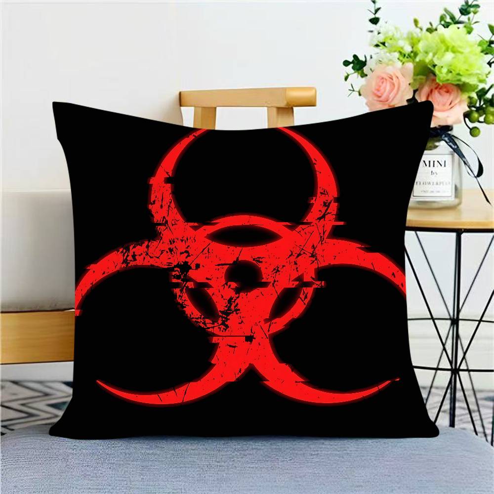 Game R-Resident E-Evil Cushion Cover Car Throw Pillow Case For Sofa Car Christmas Gift 40X40Cm 45X45Cm
