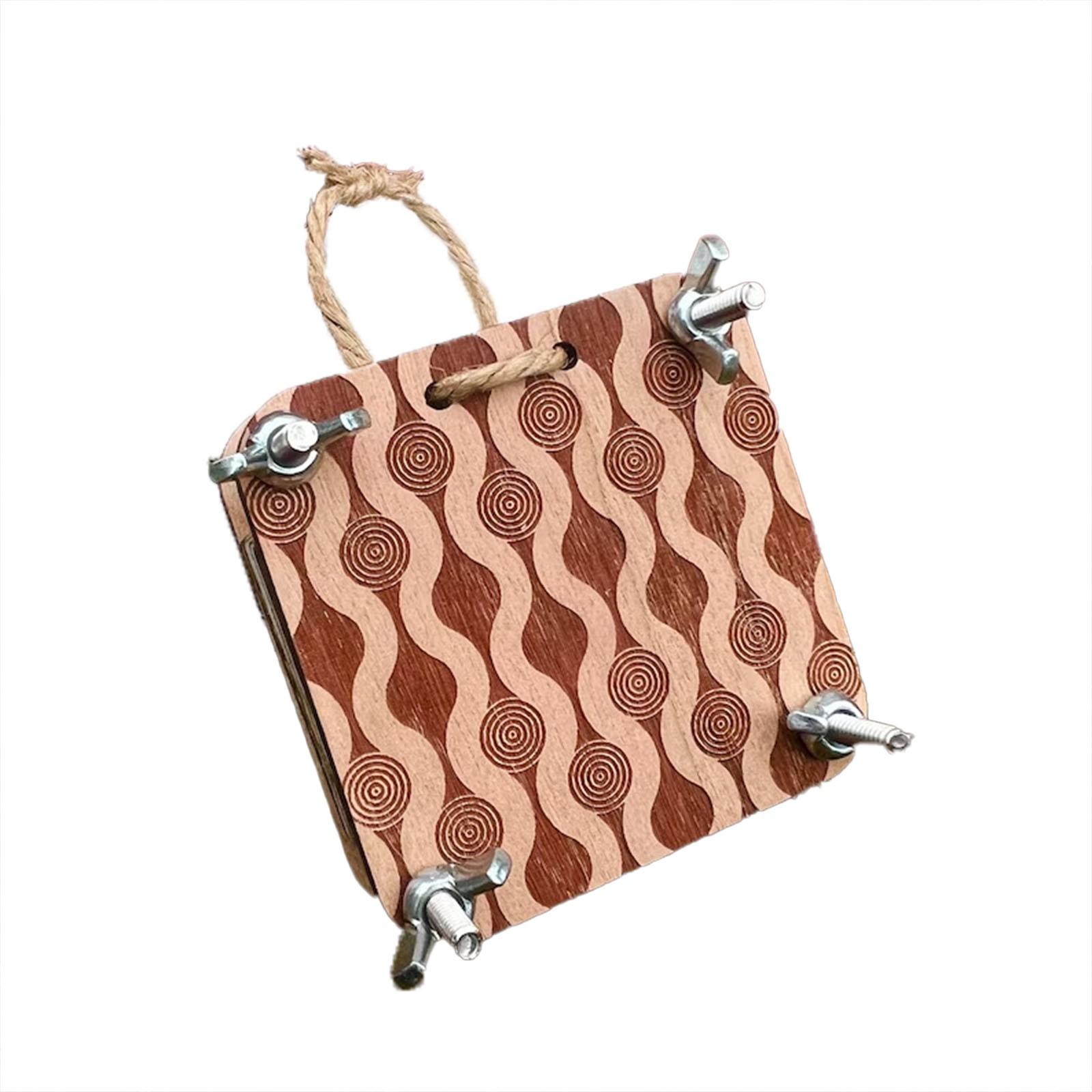 

Креативна кишенькова машина для тиснення Дерев яна підвіска ручної роботи One Size