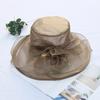 Damen Kentucky Derby Kirchenhut Kleid Fascinator Braut Organza Teeparty Hochzeitshut