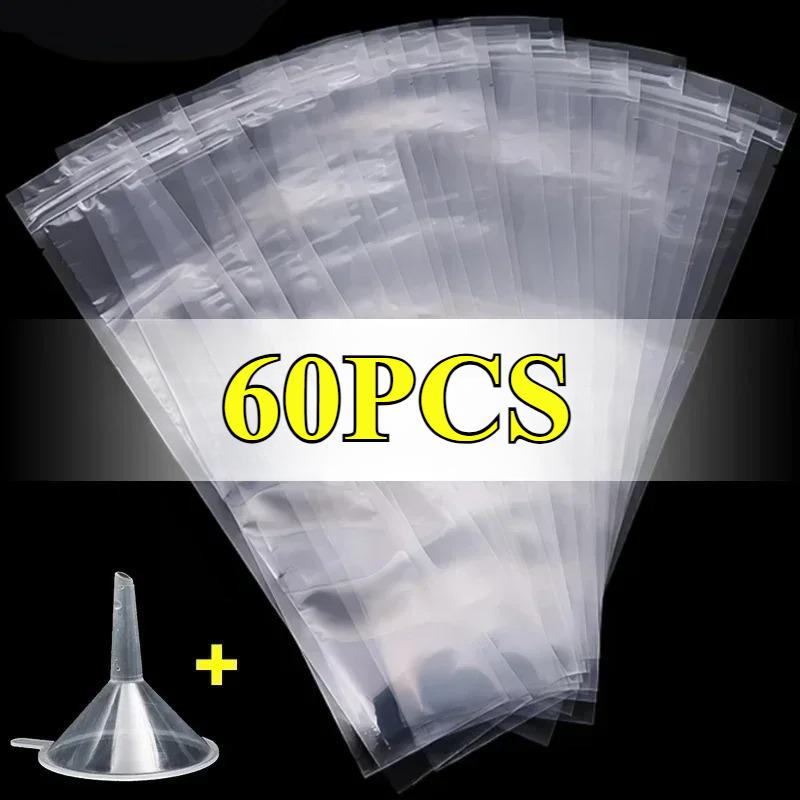 Yazlık Tek Kullanımlık Buz Popsicle Poşetleri Kendin Yap Dondurma Popsları Büyük Dondurulmuş Mühürlü Poşetler Meyve Suyu Yoğurt Smoothie Kalıp Poşeti Huni Aletleriyle