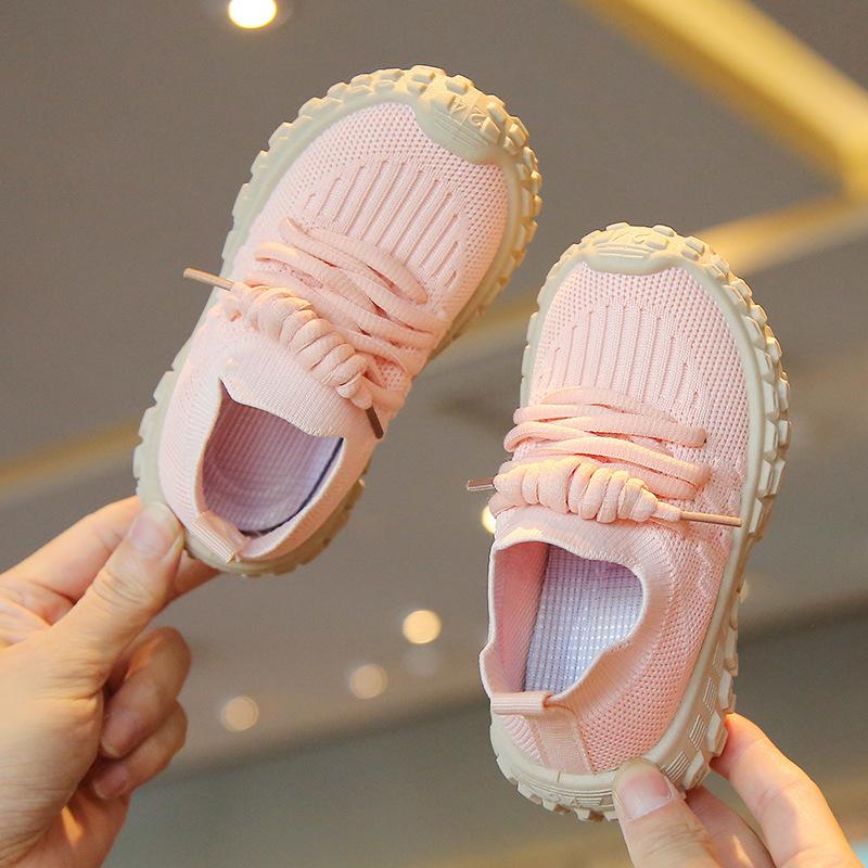 Children's Sports Shoes, Breathable Mesh Shoes, Boys and Girls Casual Shoes, Knitted Soft-soled Shoes