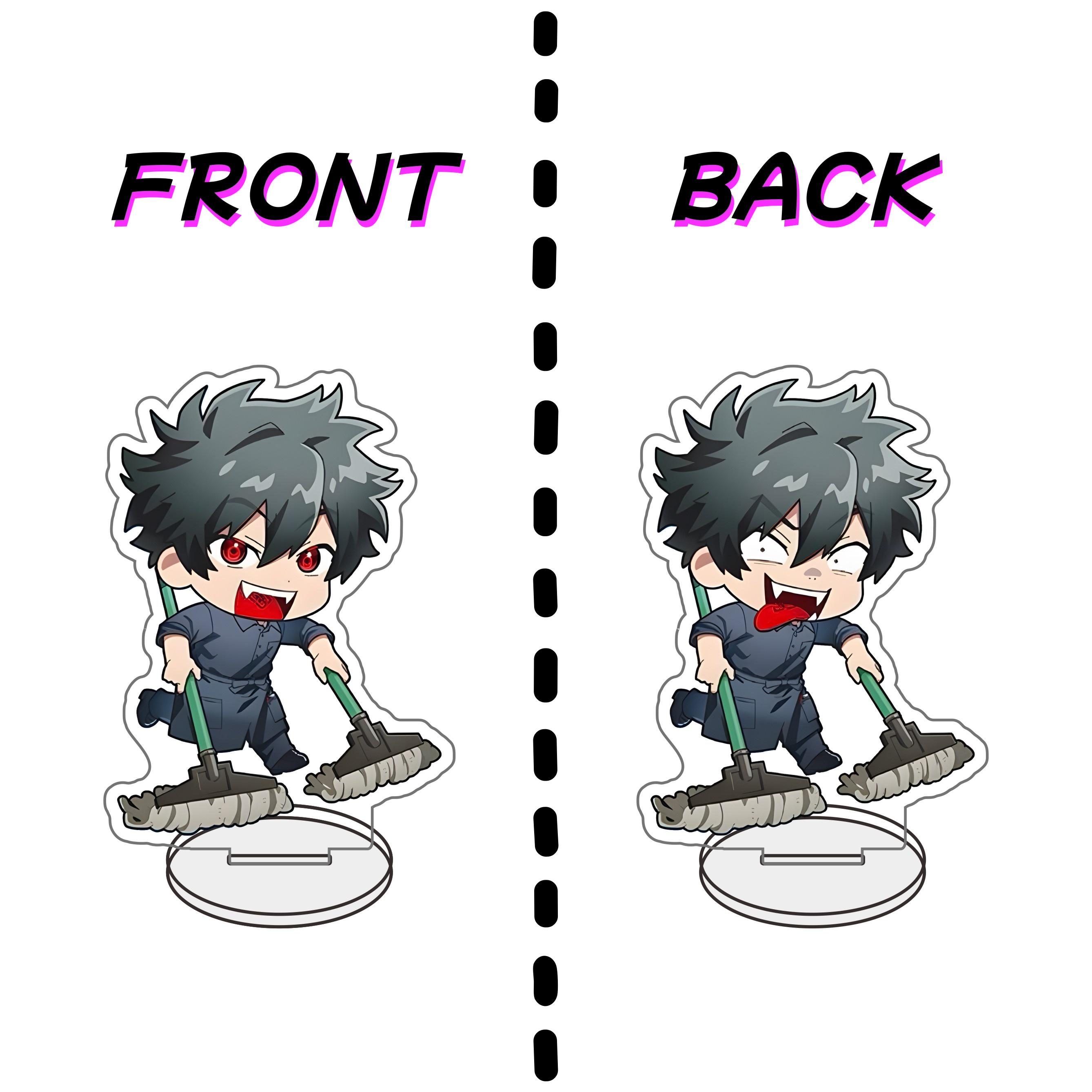 

Manga Phantom Busters Acrylic Stand Double-Sided Print Keychain 10cm Character Action Model Desktop Decoration Collection Gift 10 cm