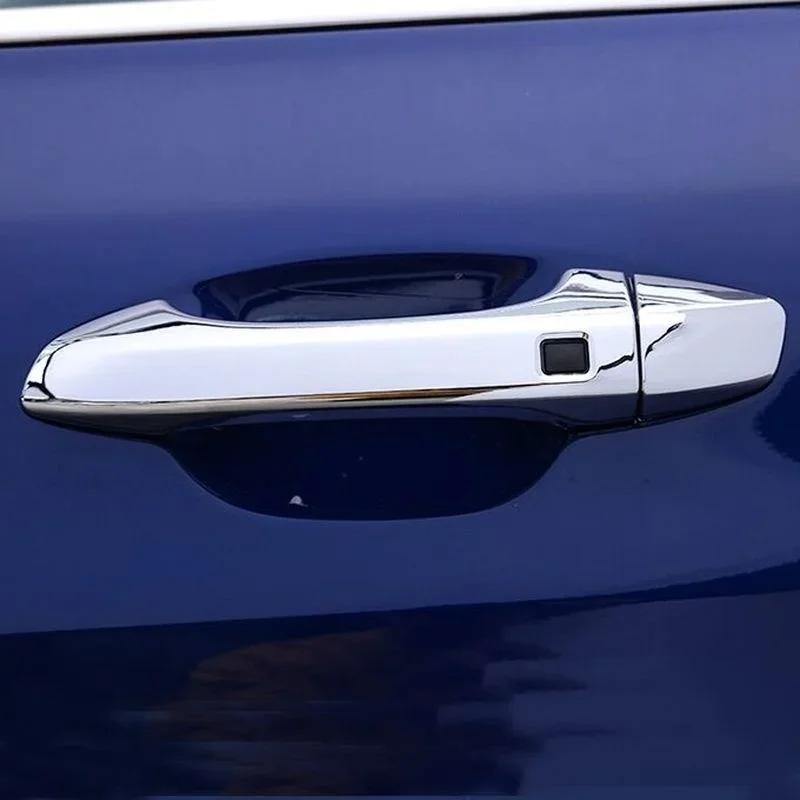 For Kia Optima K5 LHD     ABS Chrome Carbon Fiber Black Door Handle Cover Trims Sticker Car Styling Accessories